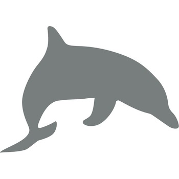 Delfinul - Sticker Decorativ - Gri Metal - 155 x 110 cm Delfinul - Sticker Decorativ - Gri Metal - 155 x 110 cm