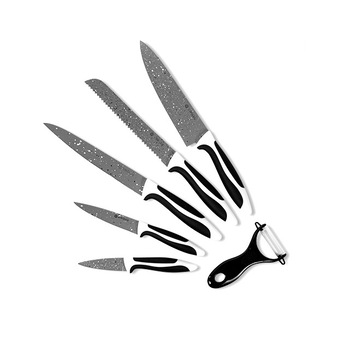 Set 6 cutite invelis piatra Swiss Q, INNOVAGOODS, otel inoxidabil Set 6 cutite invelis piatra Swiss Q, INNOVAGOODS, otel inoxidabil