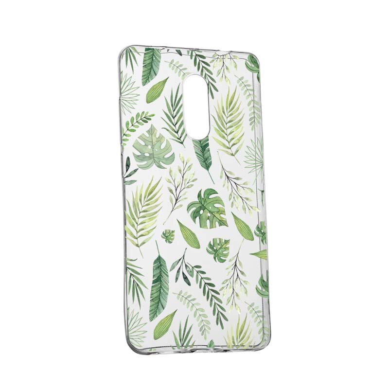 Husa Silicon, Transparent, Slim, Frunze, Nokia 7