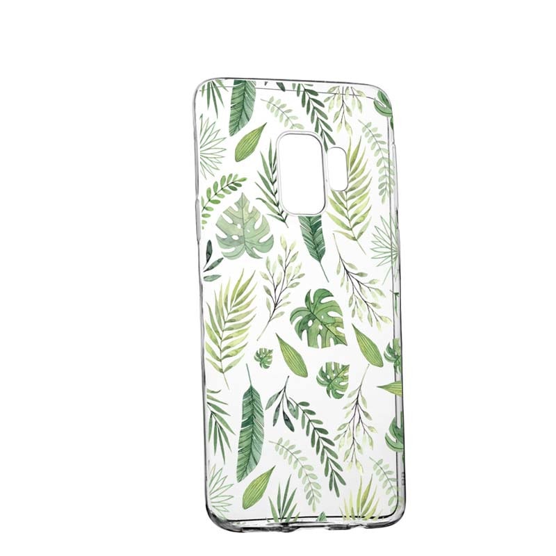 Husa Silicon, Transparent, Slim, Frunze, LG G7