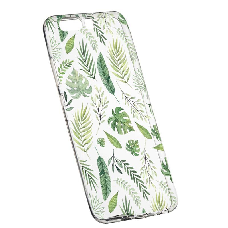 Husa Silicon, Transparent, Slim, Frunze, Huawei HONOR 9