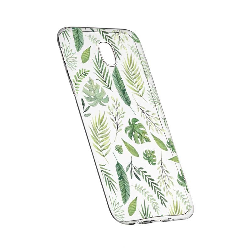 Husa Silicon, Transparent, Slim, Frunze, Nokia 3