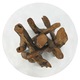Masuta de cafea vidaXL, 60 cm, lemn masiv de tec erodat, 24.5 Kg 243473