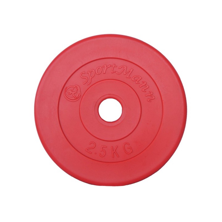 Greutate PVC 2.5kg/31mm Sportmann - rosu