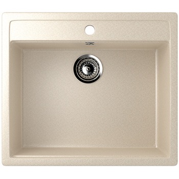 Chiuveta cu gaura pentru baterie Ulg U-104-328, culoare bej, Model 2018 Chiuveta cu gaura pentru baterie Ulg U-104-328, culoare bej, Model 2018