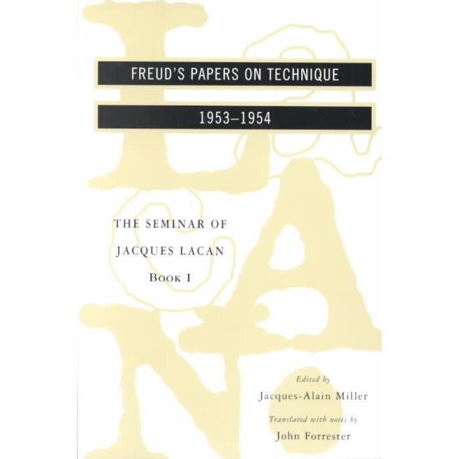 The Seminar of Jacques Lacan Book I de Jacques Lacan