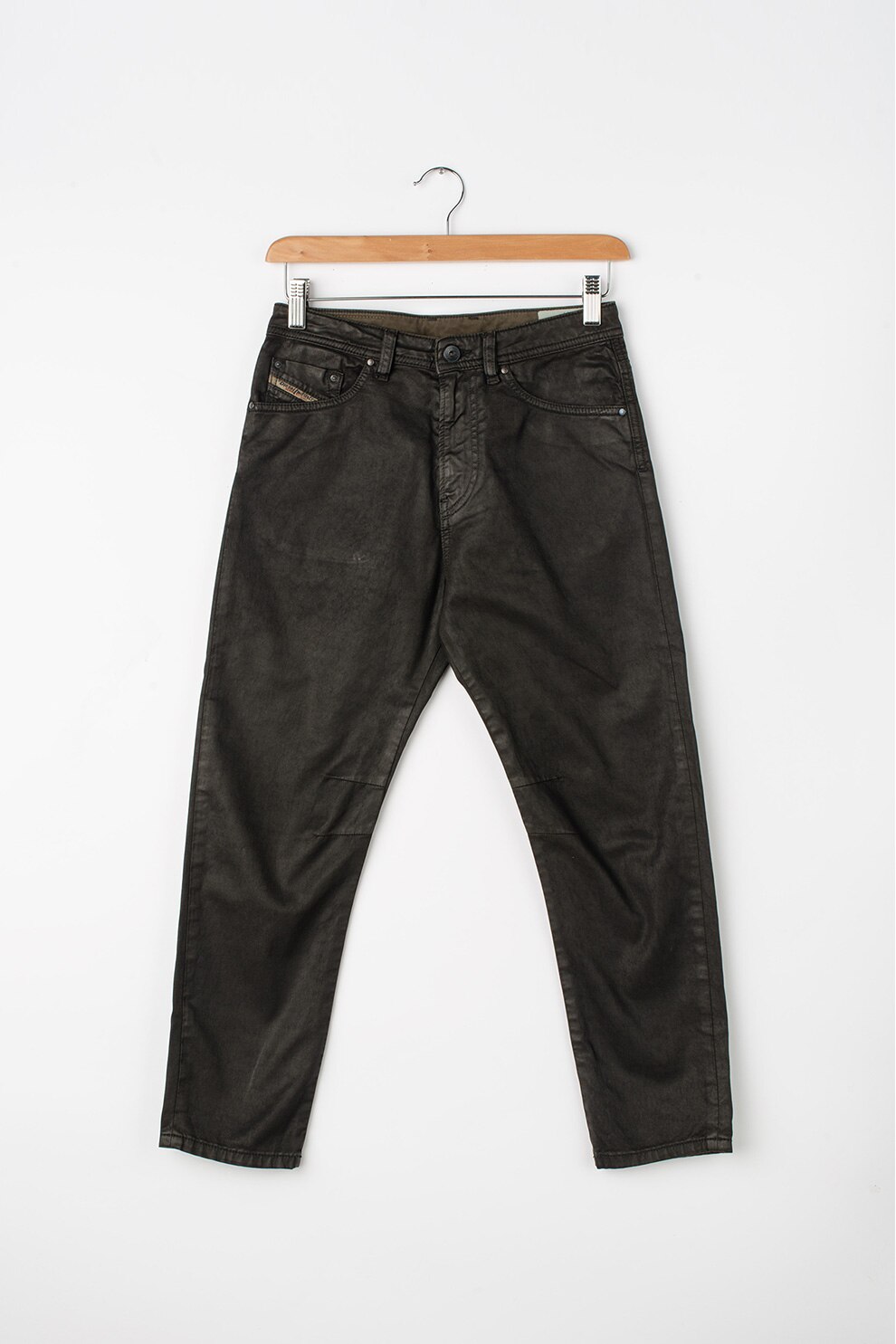 Diesel, Blugi cu croiala conica Narrot, Maro inchis, 120 CM