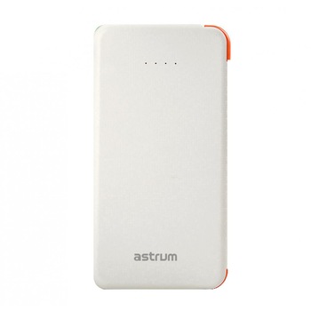 Power Bank Astrum PB400 V2, 4000mAh, 1xUSB 1A, Alb Power Bank Astrum PB400 V2, 4000mAh, 1xUSB 1A, Alb