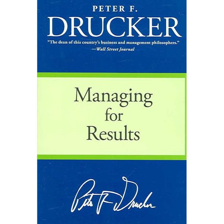 Managing for results de Peter F. Drucker