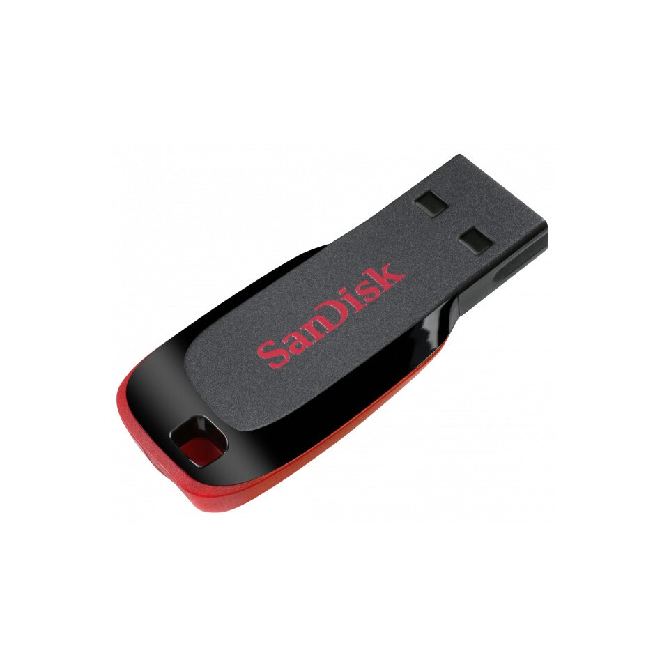 Memorie USB SanDisk Cruzer Blade 64GB SDCZ50-064G-B35, negru si rosu