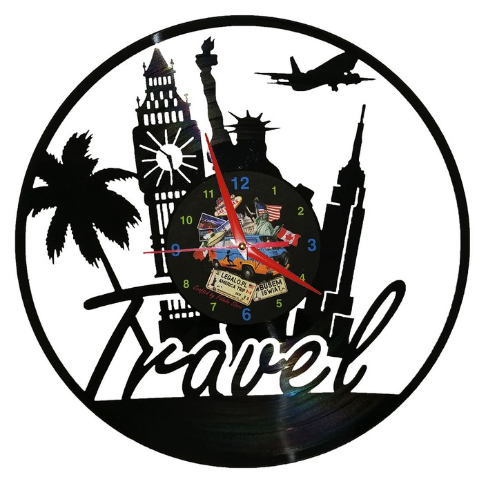 Ceas decorativ, Paladin Store, Negru