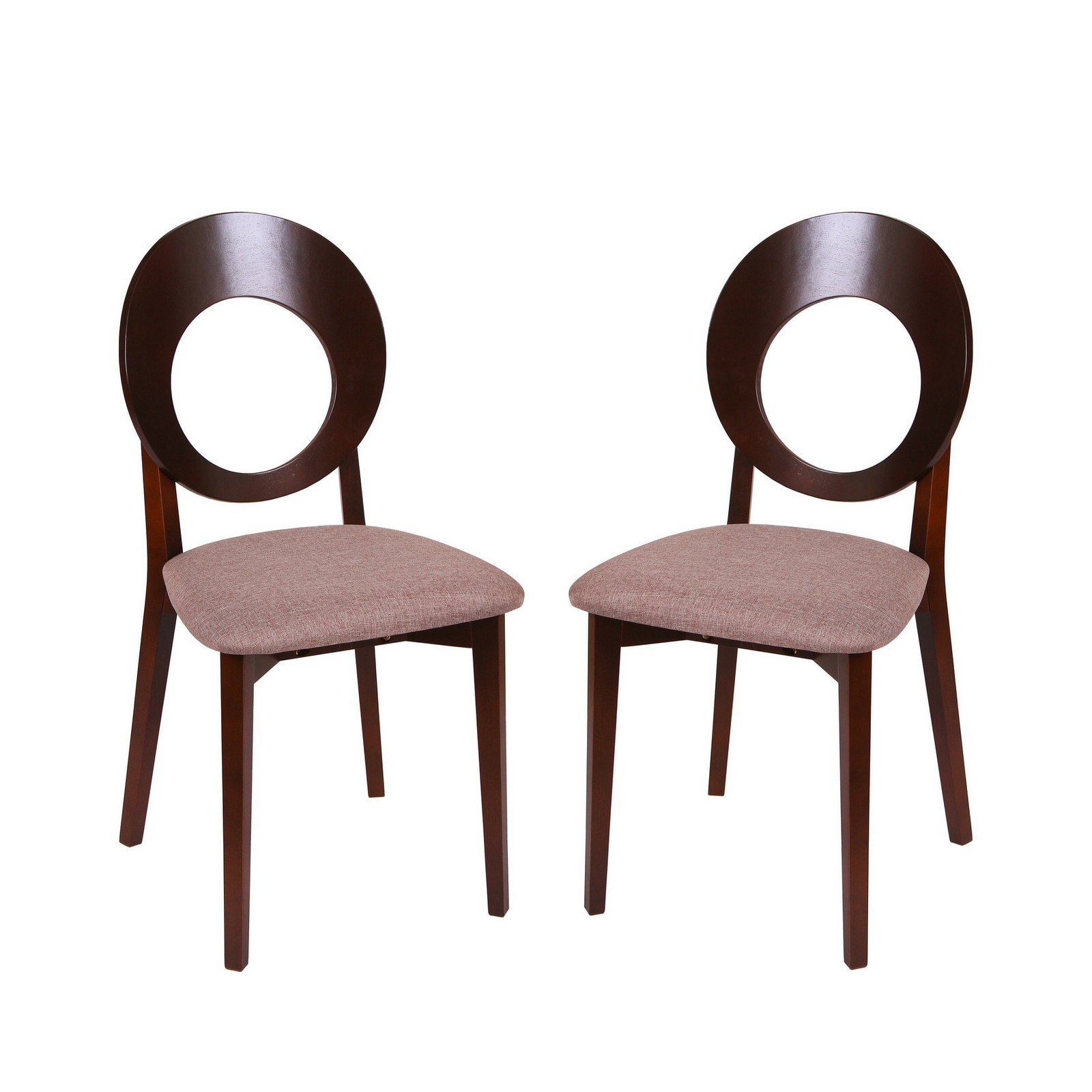 Set 2 scaune de bucatarie COSMO, Lemn, Nut/Veles 6