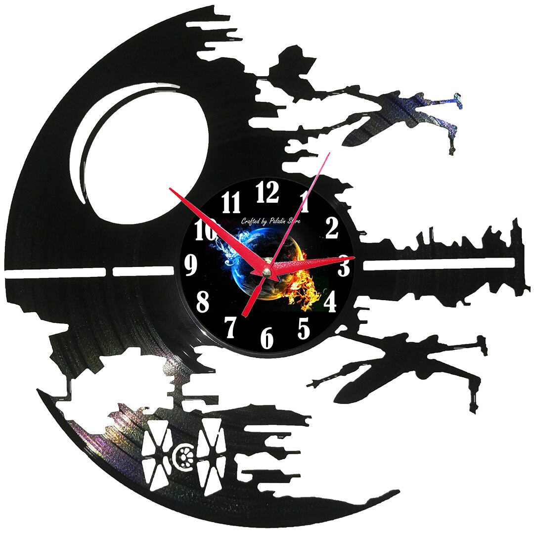 Ceas de perete disc vinil - DEATH STAR