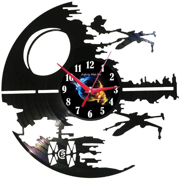 Ceas de perete disc vinil - DEATH STAR