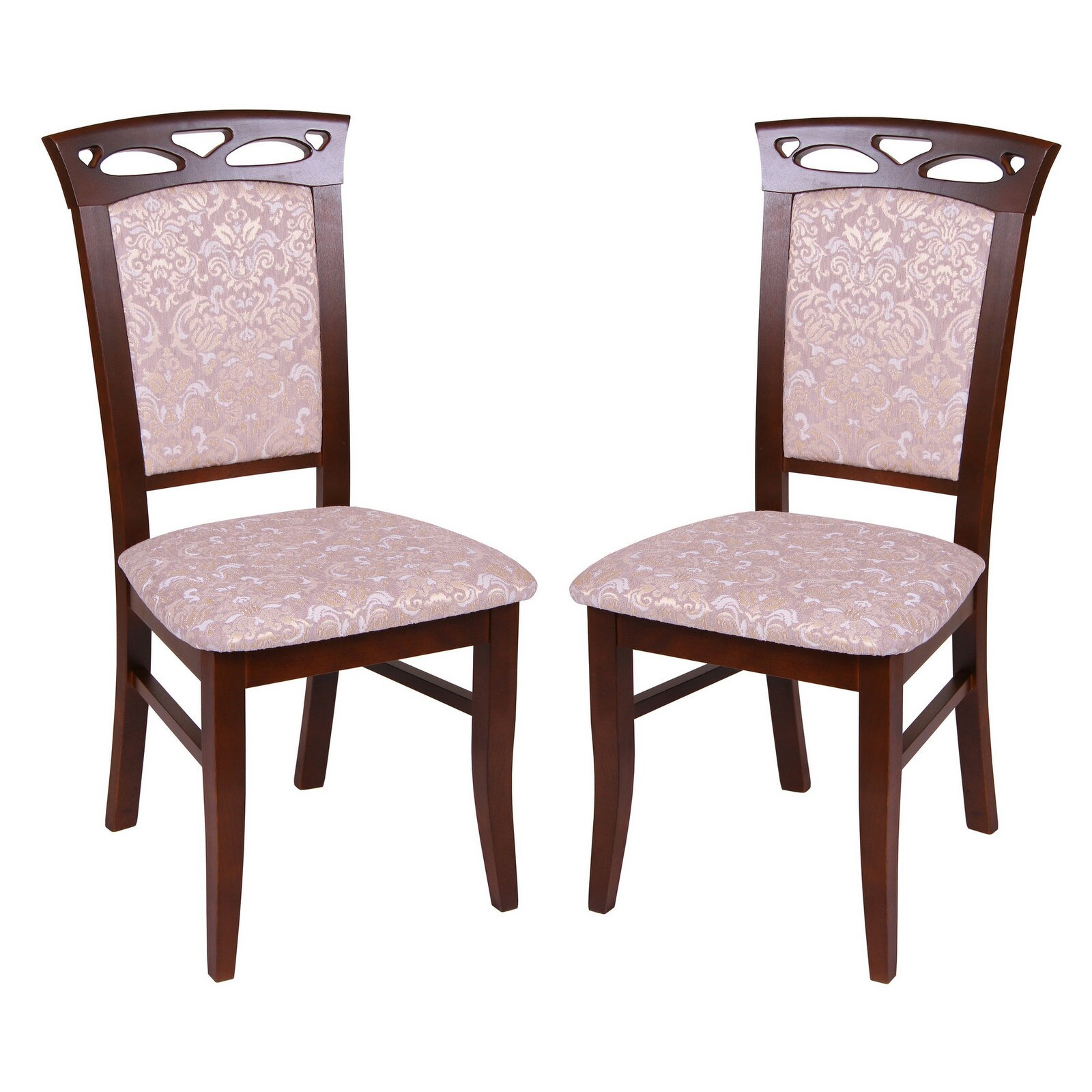 Set 2 scaune de bucatarie VICTORIA, Lemn, Nut/Regent 03