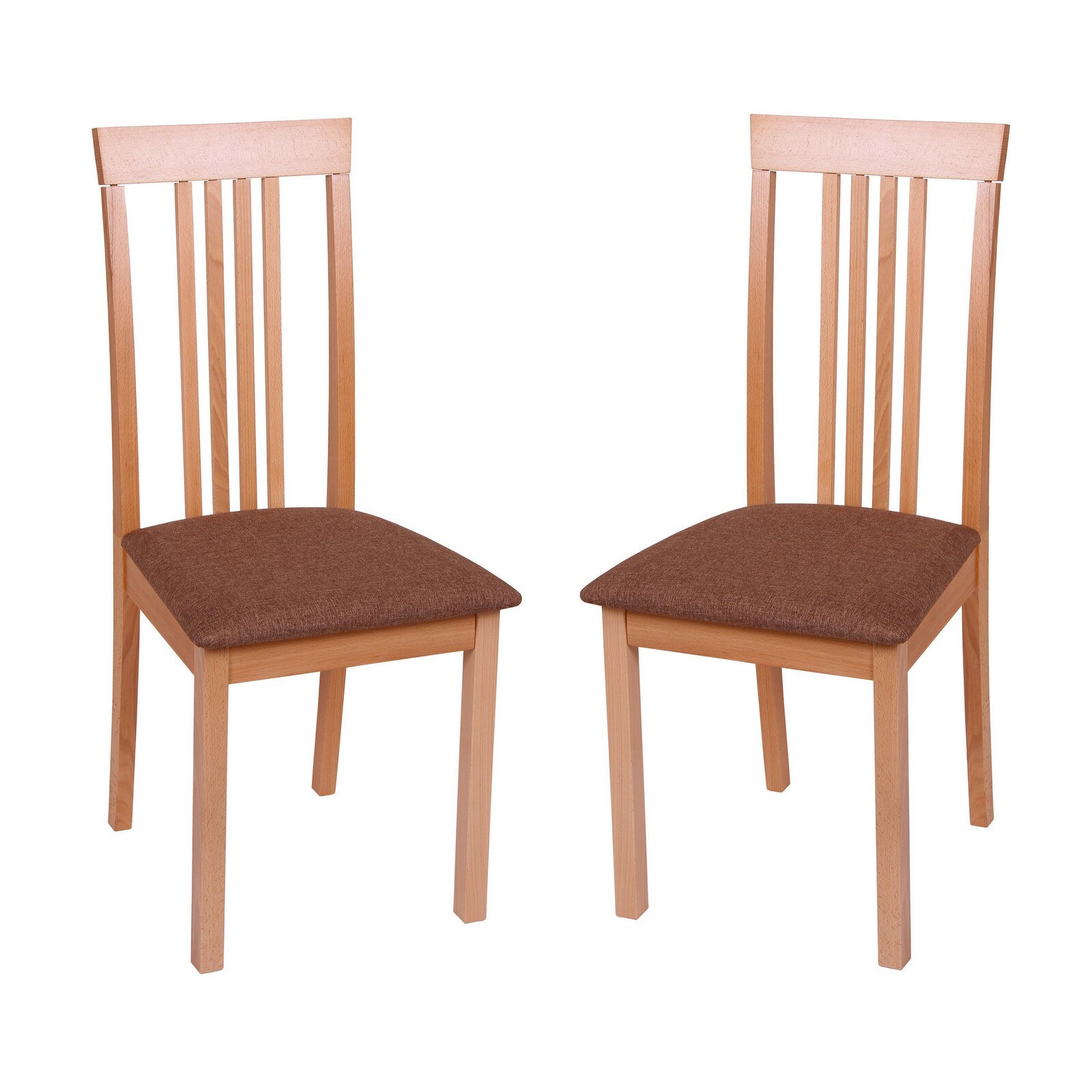 Set 2 scaune de bucatarie NIKA, Lemn, Beech/Savannah Gold Brown