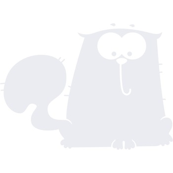 Animalute - motan - Sticker Decorativ - Alb polar - 123 x 89 cm Animalute - motan - Sticker Decorativ - Alb polar - 123 x 89 cm