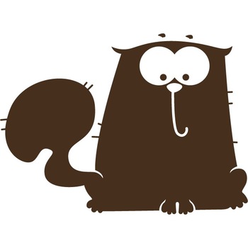 Animalute - motan - Sticker Decorativ - Choco - 123 x 89 cm Animalute - motan - Sticker Decorativ - Choco - 123 x 89 cm