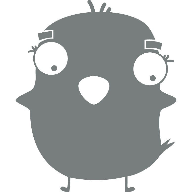 Animalute - puisor - Sticker Decorativ - Gri Metal - 75 x 89 cm