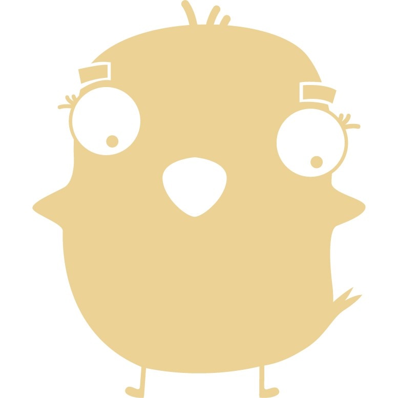 Animalute - puisor - Sticker Decorativ - Bej - 100 x 119 cm