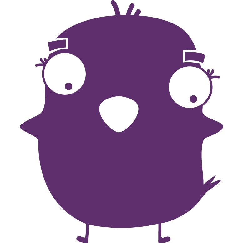 Animalute - puisor - Sticker Decorativ - Indigo - 75 x 89 cm