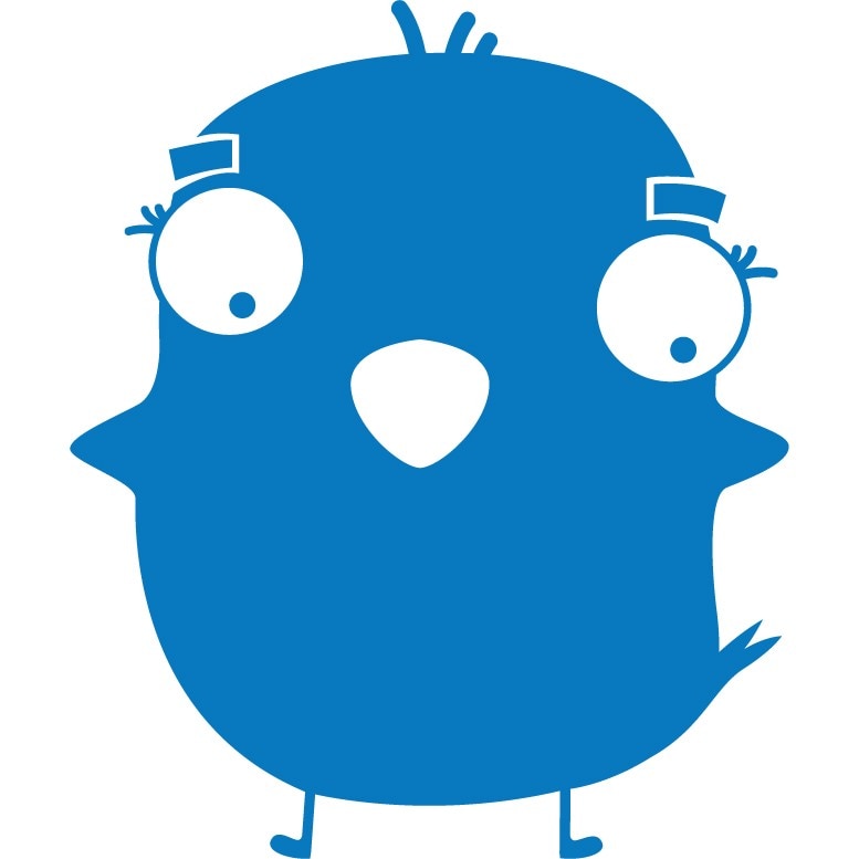 Animalute - puisor - Sticker Decorativ - Albastru - 100 x 119 cm