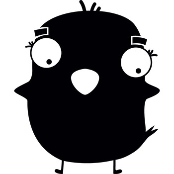 Animalute - puisor - Sticker Decorativ - Negru - 100 x 119 cm Animalute - puisor - Sticker Decorativ - Negru - 100 x 119 cm