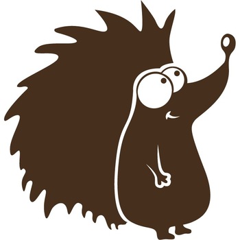 Animalute - arici - Sticker Decorativ - Choco - 115 x 119 cm Animalute - arici - Sticker Decorativ - Choco - 115 x 119 cm