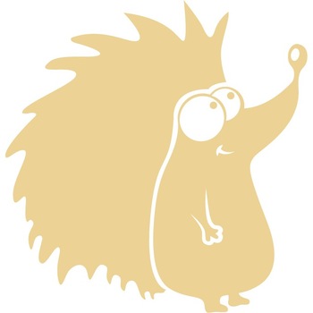 Animalute - arici - Sticker Decorativ - Bej - 115 x 119 cm Animalute - arici - Sticker Decorativ - Bej - 115 x 119 cm