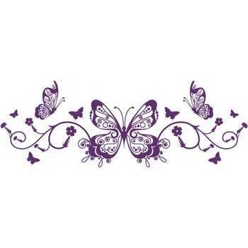 Regina fluturilor - Sticker Decorativ - Indigo - 150 x 53 cm Regina fluturilor - Sticker Decorativ - Indigo - 150 x 53 cm