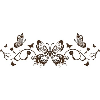 Regina fluturilor - Sticker Decorativ - Choco - 150 x 53 cm Regina fluturilor - Sticker Decorativ - Choco - 150 x 53 cm