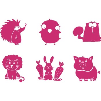 Animalute (pachet) - Sticker Decorativ - Magenta - 736 x 119 cm Animalute (pachet) - Sticker Decorativ - Magenta - 736 x 119 cm