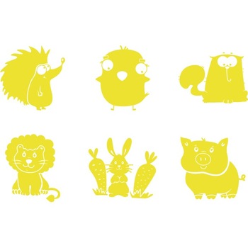 Animalute (pachet) - Sticker Decorativ - Lemon - 736 x 119 cm Animalute (pachet) - Sticker Decorativ - Lemon - 736 x 119 cm
