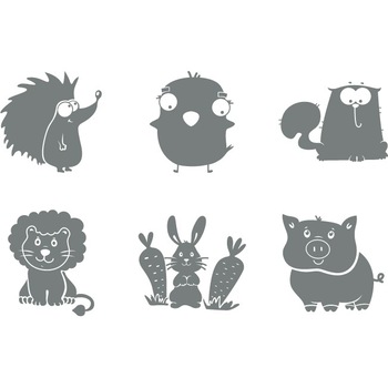 Animalute (pachet) - Sticker Decorativ - Gri Metal - 736 x 119 cm Animalute (pachet) - Sticker Decorativ - Gri Metal - 736 x 119 cm