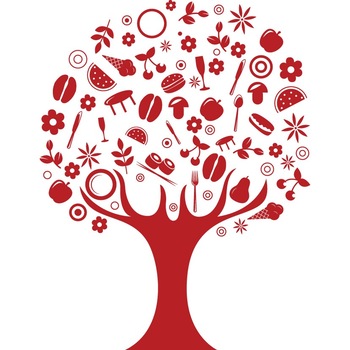 Copac culinar - Sticker Decorativ - Rosu Cardinal - 89 x 116 cm Copac culinar - Sticker Decorativ - Rosu Cardinal - 89 x 116 cm