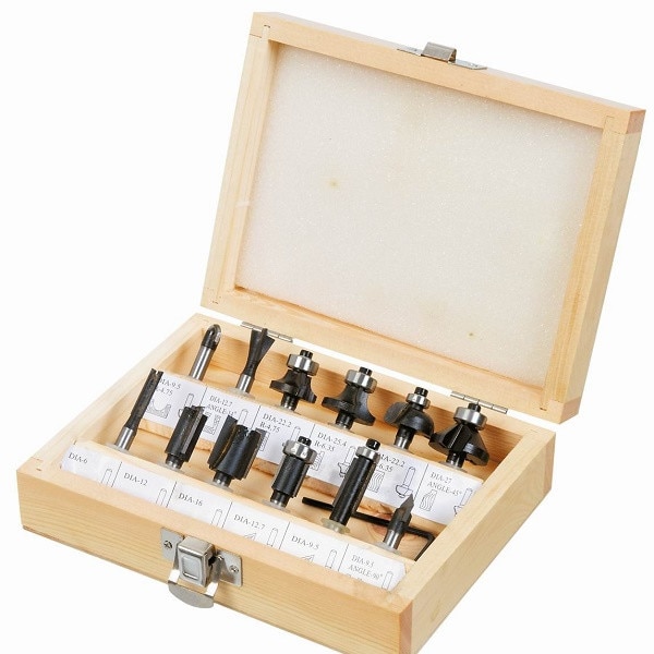 Set cap freza carburas prindere 8 mm 12 buc -set, Verto 60H010