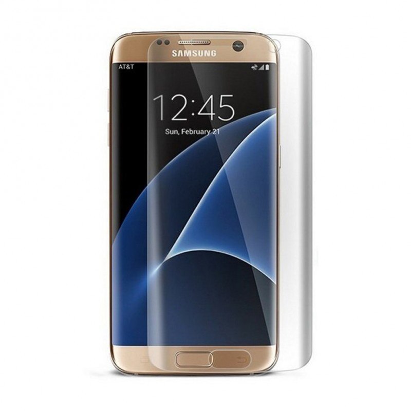 Pachet husa Samsung Galaxy S6 Edge, MyStyle slim transparenta cu folie de protectie gratis