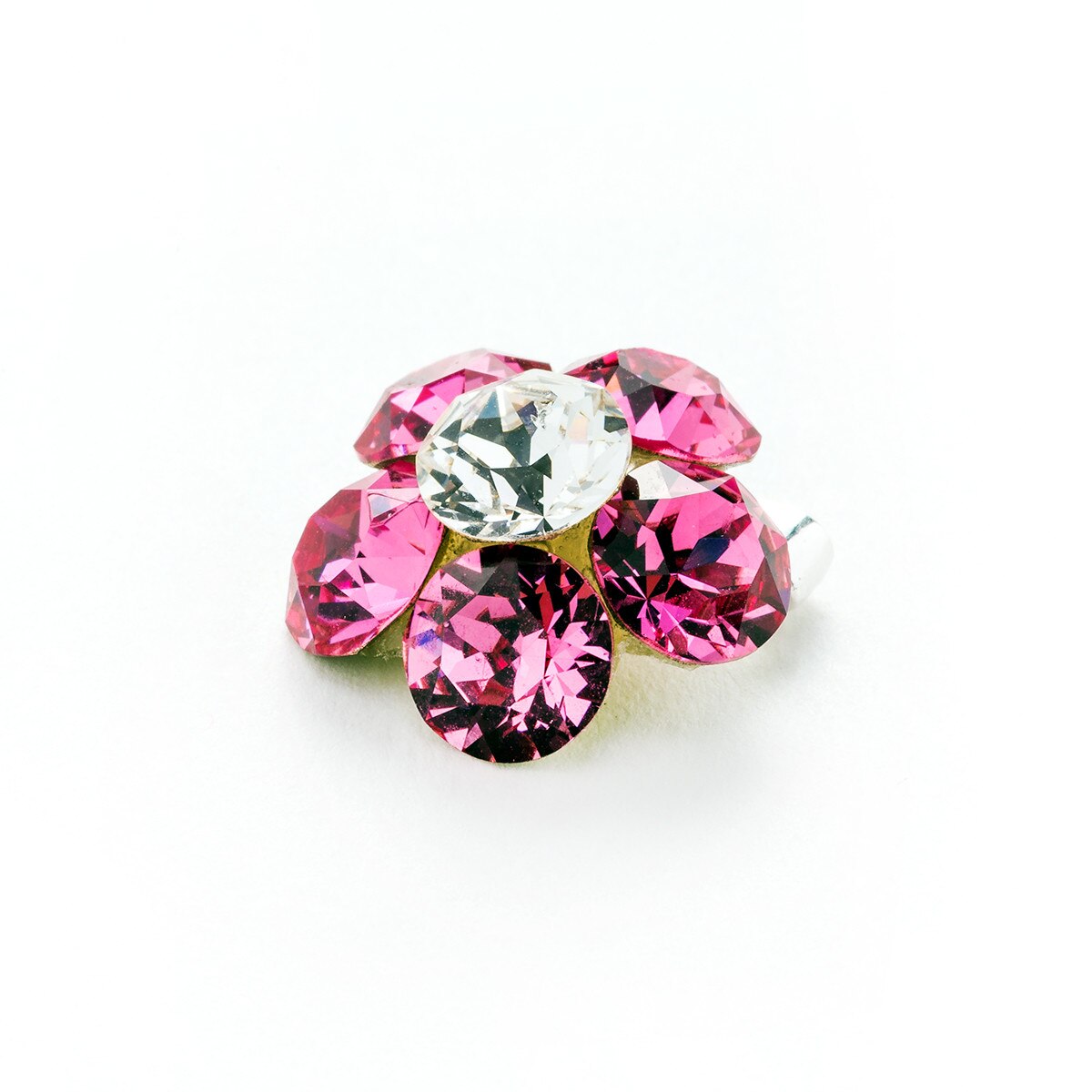 Pandantiv Argint DaviCrystals cu cristale Swarovski floare l rose