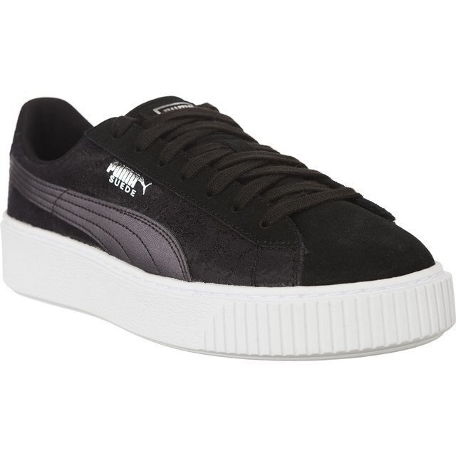 Puma, Pantofi sport din material sintetic, Negru, 40.5 EU