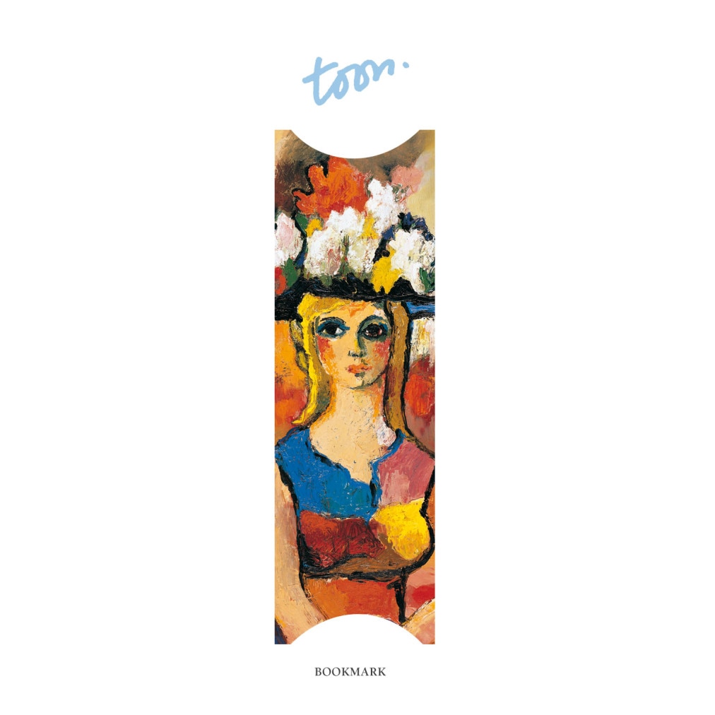 Semn de carte Marie met bloemenhoed, Toon Hermans