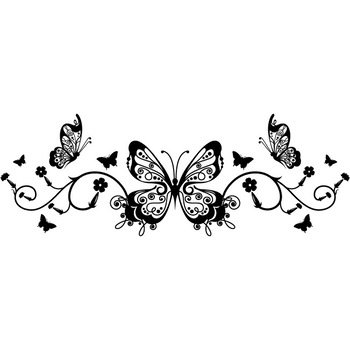 Regina fluturilor - Sticker Decorativ - Negru - 200 x 70 cm Regina fluturilor - Sticker Decorativ - Negru - 200 x 70 cm
