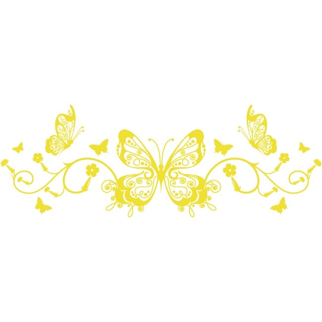 Regina fluturilor - Sticker Decorativ - Lemon - 150 x 53 cm