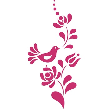 Pasare cantatoare - Sticker Decorativ - Magenta - 88 x 180 cm Pasare cantatoare - Sticker Decorativ - Magenta - 88 x 180 cm