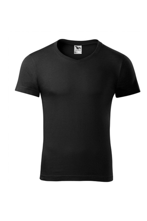 Férfi póló Malfini, Slim Fit, pamut, fekete