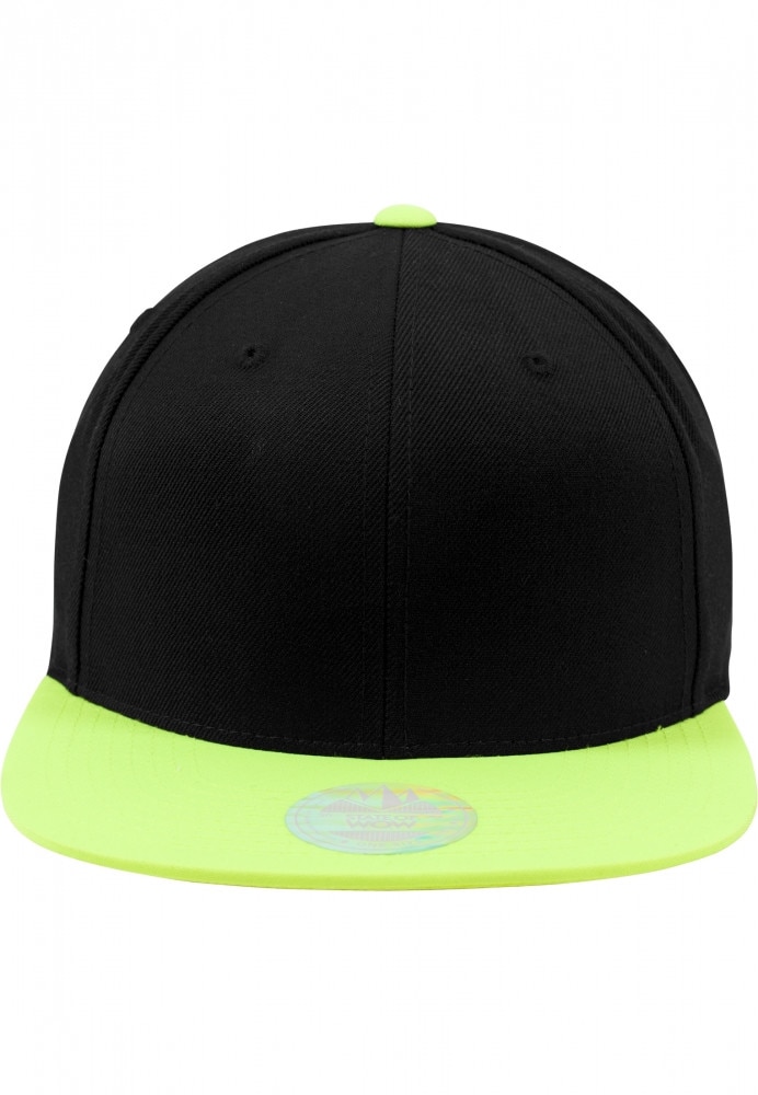 Sapca, Barbati, Negru/Galben neon, 80% acrilic 20% lana, Flexfit, btcu1175