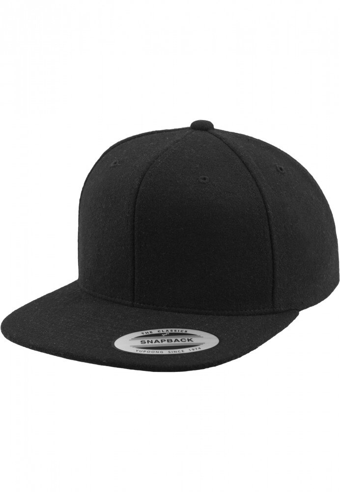Sapca, Reglabila, Negru, din 50% lana 30% poliester 20% nailon, Flexfit, btcu1218