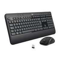 Mouse si tastatura, Logitech, MK540 Advanced, Wireless, Distributie maghiara, Negru
