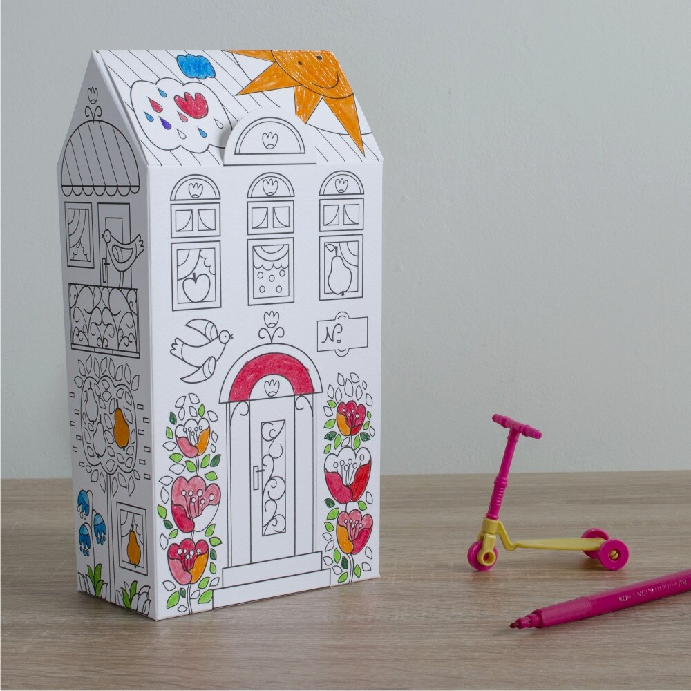 3D модел за оцветяване Август Студио Слънчевата къща - eMAG.bg