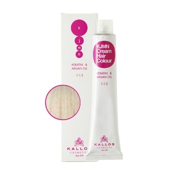 Vopsea de par profesionala KJMN Kallos 100ml nr.12.8 ultra blond perlat special Vopsea de par profesionala KJMN Kallos 100ml nr.12.8 ultra blond perlat special