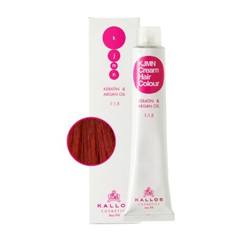 Vopsea de par profesionala KJMN Kallos 100ml nr.7.66 blond mediu cu nuanta de roscat Vopsea de par profesionala KJMN Kallos 100ml nr.7.66 blond mediu cu nuanta de roscat